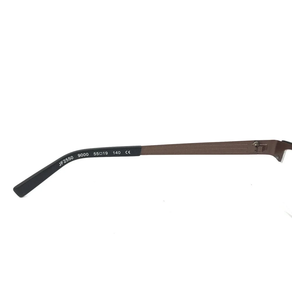 J.F. Rey Eyeglasses Frames JF2550 9000 Matte Brown Black Rectangle 50-19-140